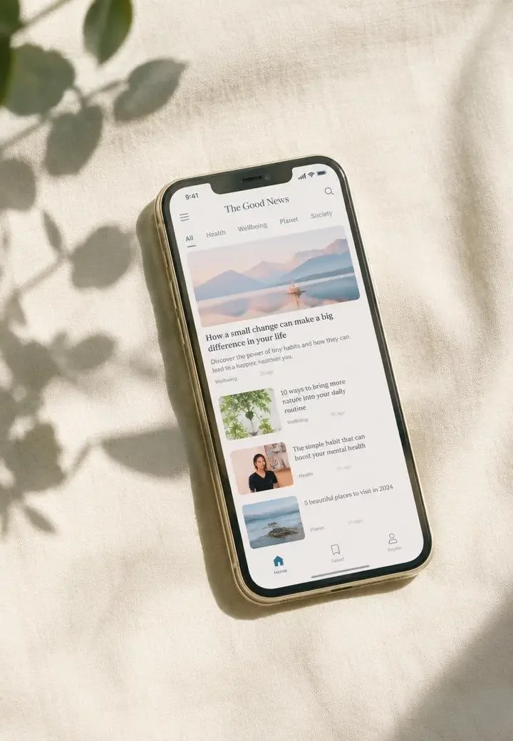 吃瓜电影 APP 界面示意：奶白色调的三条今日重点列表
